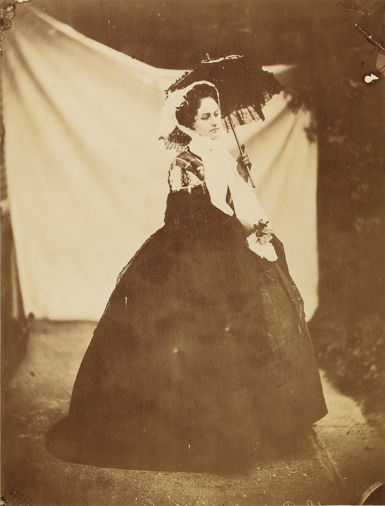 PIERRE-LOUIS PIERSON (1822-1913) Virginia Oldoini, Countess of Castiglione, with a parasol.